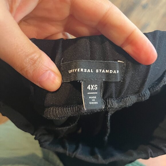 Universal Standard black wide leg pull on pants - Picture 5 of 7